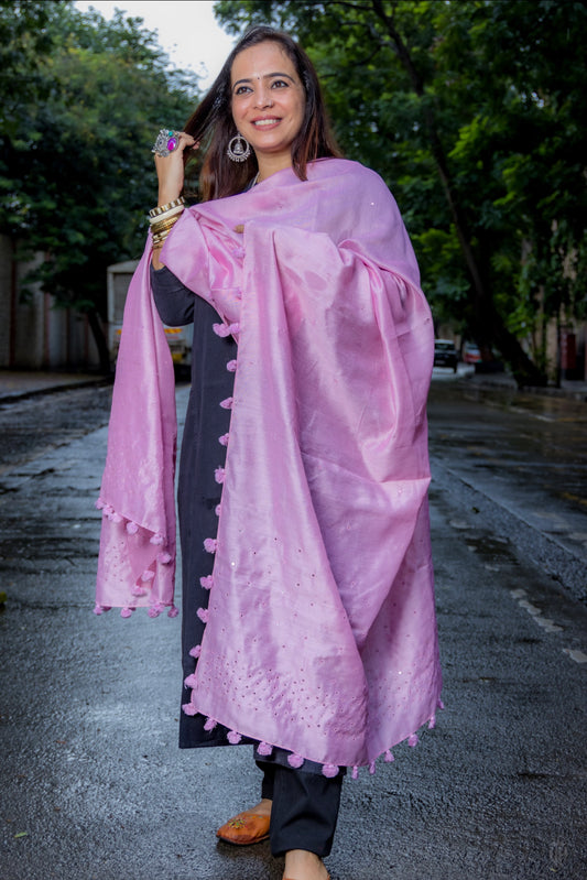 Elegant Pink Dupatta